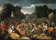 'The Jews Gathering the Manna in the Desert Nicolas Poussin